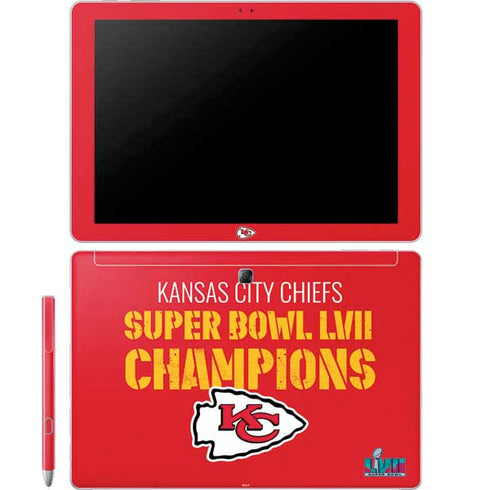 NFL Kansas City Chiefs Super Bowl LVII Champions Galaxy Book 12in Skin